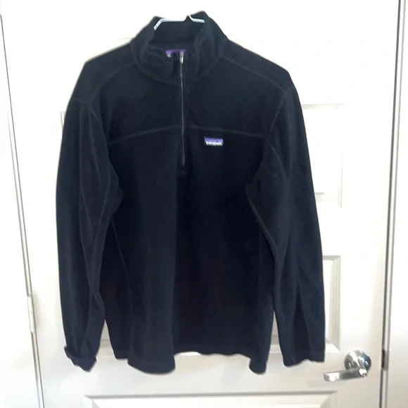 Patagonia Large quarter zip long sleeve black - Picture 1 of 4
